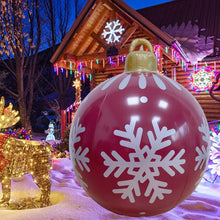 Load image into Gallery viewer, 60cm Large PVC Christmas Tree Decor Inflatable Ball Ornaments Xmas Ball Without Light Decoration for Outdoor Yard Lawn Porch