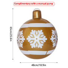 Load image into Gallery viewer, 18inch Outdoor Christmas Inflatable Decorated Ball PVC Giant Large Balls Xmas Tree Decorations Toy Ball Without Light
