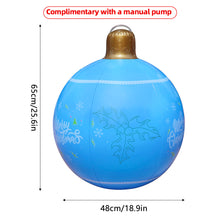 Load image into Gallery viewer, 18inch Outdoor Christmas Inflatable Decorated Ball PVC Giant Large Balls Xmas Tree Decorations Toy Ball Without Light