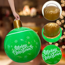 Load image into Gallery viewer, 18inch Outdoor Christmas Inflatable Decorated Ball PVC Giant Large Balls Xmas Tree Decorations Toy Ball Without Light