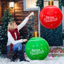 Load image into Gallery viewer, 18inch Outdoor Christmas Inflatable Decorated Ball PVC Giant Large Balls Xmas Tree Decorations Toy Ball Without Light