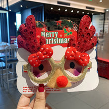 Load image into Gallery viewer, Christmas Glasses Glitter Decorative Glasses Kid Xmax Party Costume Eyeglasses Photo Props Christmas Decoration 2024 Navidad Gift