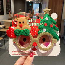 Load image into Gallery viewer, Christmas Glasses Glitter Decorative Glasses Kid Xmax Party Costume Eyeglasses Photo Props Christmas Decoration 2024 Navidad Gift