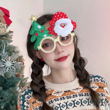 Load image into Gallery viewer, Christmas Glasses Glitter Decorative Glasses Kid Xmax Party Costume Eyeglasses Photo Props Christmas Decoration 2024 Navidad Gift