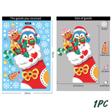 Load image into Gallery viewer, Merry Christmas Wall Stickers Window Glass Stickers Christmas Decorations For Home Christmas Ornaments Removable