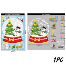 Load image into Gallery viewer, Merry Christmas Wall Stickers Window Glass Stickers Christmas Decorations For Home Christmas Ornaments Removable