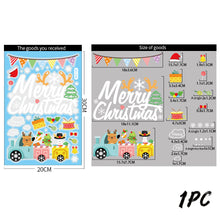 Load image into Gallery viewer, Merry Christmas Wall Stickers Window Glass Stickers Christmas Decorations For Home Christmas Ornaments Removable