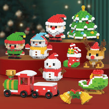 Load image into Gallery viewer, Merry Christmas Tree Santa Jingle Bells Building Blocks Bricks Creative Music Boxes Decoration Children Kids Christmas Santa Claus Gifts
