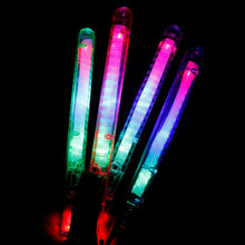 Load image into Gallery viewer, 1PC Colorful LED Transparent Flash Stick Large Fluorescent Stick Concert Wedding Party Supplies Glow Stick 21CM