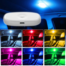 Load image into Gallery viewer, Car 8 LED Touch Ceiling Light Wall Reading Lamp Magnet Base Ceiling Light Ambient Mood Interior Trunk Light Inside