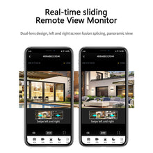 Load image into Gallery viewer, 8MP 4K HD Wifi IP Camera Outdoor Dual Lens 180° Wide Angle Security Cam 6MP Panoramic CCTV Video Surveillance AI Human Detection