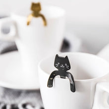 Load image into Gallery viewer, Stainless Steel Coffee Spoon Lovely Cute Cat Shape Teaspoon Dessert Snack Scoop Ice Cream Mini Spoons Tableware Kitchen Tools