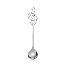 Load image into Gallery viewer, Stainless Steel Musical Notes Coffee Spoon Tea Stirring Spoon Tea Desserts Sugar Spoon Tableware Kitchen Tools Sugar Spoon