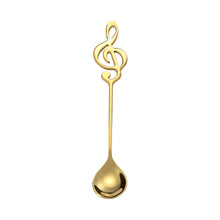 Load image into Gallery viewer, Stainless Steel Musical Notes Coffee Spoon Tea Stirring Spoon Tea Desserts Sugar Spoon Tableware Kitchen Tools Sugar Spoon