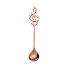 Load image into Gallery viewer, Stainless Steel Musical Notes Coffee Spoon Tea Stirring Spoon Tea Desserts Sugar Spoon Tableware Kitchen Tools Sugar Spoon