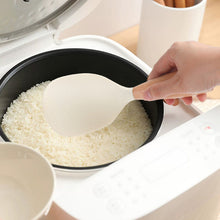 Load image into Gallery viewer, 1Pc Silicone Wooden Handle Rice Spoon High Temperature Resistant Non Stick Rice Spoon Lisheng Rice Spoon Kitchen Accessories