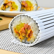 Load image into Gallery viewer, DIY Easy Sushi Roller Mats Washable Reusable Sushi Roll Mold Mat Rice Rolling Maker Roll Pad Kitchen Tool