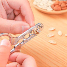 Load image into Gallery viewer, Small Dried Nut Peeler Alloy Melon Seeds Pine Nuts Lazy Artifact Opener Multi-function Pistachio Sheller Peeling Pliers Kitchen Tool