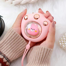 Load image into Gallery viewer, 2400mAh Cute Hand Warmer Electric Hands Heater With 2 Levels Heating Portable USB Heater For Winter Travel Golf Skating