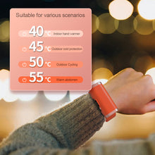 Load image into Gallery viewer, Hand Warmer Bracelet Winter Hand Warmer Pocket Travel Fast Heating USB Rechargeable Household Outdoor Handy Warm
