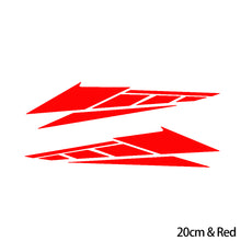 Load image into Gallery viewer, 2Pcs 20cm/28cm Motorcycle PVC Stickers Reflective Decals Accessories for Scooter Tail Box Decoration