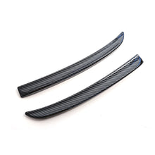 Load image into Gallery viewer, 2Pcs Car Rear Spoiler Extension Lip Fins Spoiler Red Carbon Fiber Black Color Auto Part Styling for Mini Cooper F56 F55