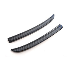 Load image into Gallery viewer, 2Pcs Car Rear Spoiler Extension Lip Fins Spoiler Red Carbon Fiber Black Color Auto Part Styling for Mini Cooper F56 F55