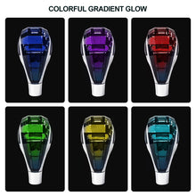 Load image into Gallery viewer, Universal Crystal Cut Series Car Gear Shift Knob Touch Activated Multi-Color LED Light for Manual Automatic Vehicles R Shape Style