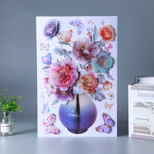 Load image into Gallery viewer, Creative 3D Stereo Stickers Simulation Flower Vase Self-adhesive Wall Sticker Aesthetic Romantic Flower Decoration Sticker for Home Room Door Fridge Sticker