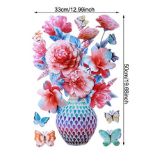 Load image into Gallery viewer, Creative 3D Stereo Stickers Simulation Flower Vase Self-adhesive Wall Sticker Aesthetic Romantic Flower Decoration Sticker for Home Room Door Fridge Sticker