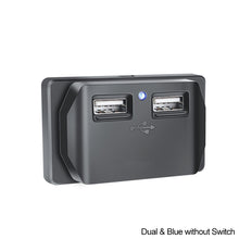 Load image into Gallery viewer, Car QC 3.0 USB PD Type C Fast Charger Socket 12V-24V with Switch LED Light Power Outlet Quick Charge for Motorcycle RV Boa