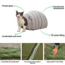 Load image into Gallery viewer, Japanese Style Cat Bed House Cat Thermal Bed Cat Sleeping Bag Deep Sleep Winter Doghouse Cats Nest Cave