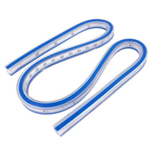 Load image into Gallery viewer, 30/40/50/60cm Curved Ruler for Sewing Soft Flexible English/Metric Scale Engineering Drafting Drawing Tool Sewing Measuring Tool Accessories