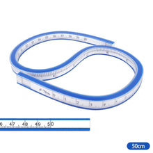 Load image into Gallery viewer, 30/40/50/60cm Curved Ruler for Sewing Soft Flexible English/Metric Scale Engineering Drafting Drawing Tool Sewing Measuring Tool Accessories