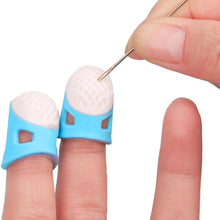 Load image into Gallery viewer, Silicone Thimble Finger Protector Sewing Needlework Craft Embroidery Anti-slip Ring Finger Cover DIY Sewing Accessories