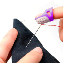 Load image into Gallery viewer, Silicone Thimble Finger Protector Sewing Needlework Craft Embroidery Anti-slip Ring Finger Cover DIY Sewing Accessories