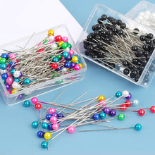 Load image into Gallery viewer, 100Pcs Round Head Sewing Pins Ball Head Positioning Pins DIY Handmade Clothing Marking Needles Dressmaking Jewelry Deco Sewing Accessories