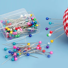 Load image into Gallery viewer, 100Pcs Round Head Sewing Pins Ball Head Positioning Pins DIY Handmade Clothing Marking Needles Dressmaking Jewelry Deco Sewing Accessories