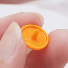 Load image into Gallery viewer, 10sets Round Snaps Buttons Bib T5 Plastic Press Button Fastener Snap Raincoat Snap Clothes Accessories DIY Crafts Sewing Accessories
