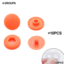Load image into Gallery viewer, 10sets Hand Press Type Round Snaps Buttons Tools Free T5 Button Fastener Snap Clothes Accessories DIY Crafts Sewing Accessories