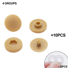 Load image into Gallery viewer, 10sets Hand Press Type Round Snaps Buttons Tools Free T5 Button Fastener Snap Clothes Accessories DIY Crafts Sewing Accessories