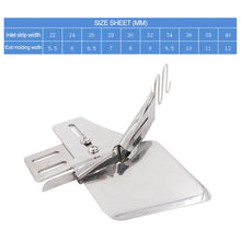 Load image into Gallery viewer, Flat Sewing Machine Binder Accessories Home Sewing Machine Double Fold Angle Binder Attachment Bias Binding Edging Tube Quad Fold Curling Device Sewing Accessories