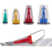Load image into Gallery viewer, Splicing Cloth Fabric Bias Tape Maker Binding Tool Quilting Sewing 6mm 12mm 18mm 25mm Craft DIY Patchwork Edging Device