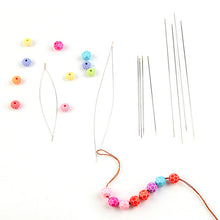 Load image into Gallery viewer, 6pcs/Tube Big Eye Beading Needle DIY Bead Bracelet Needle Jewelry Making Easy Thread Sewing Needles