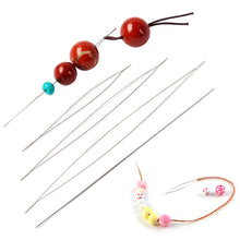 Load image into Gallery viewer, 6pcs/Tube Big Eye Beading Needle DIY Bead Bracelet Needle Jewelry Making Easy Thread Sewing Needles