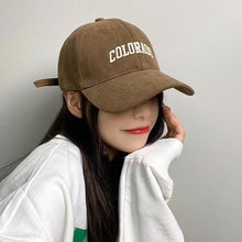Load image into Gallery viewer, Women Men Fashionable Letter Embroidered Baseball Cap Autumn Winter Versatile Cap Casual Adjustable Outdoor Cap
