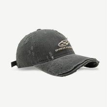 Load image into Gallery viewer, Women Men Worn-out Denim Baseball Cap Fashionable Personalized Adjustable Letter Embroidered Casual Outdoor Cap