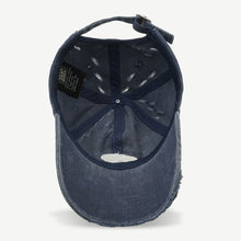 Load image into Gallery viewer, Women Men Worn-out Denim Baseball Cap Fashionable Personalized Adjustable Letter Embroidered Casual Outdoor Cap