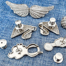 Load image into Gallery viewer, Sewing Free Button Adjustable Tightening Waist Clip Vintage Metal Cheongsam Fasten Buckle Skirt Pants DIY Clothing Accessories