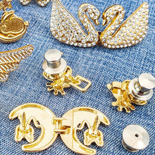 Load image into Gallery viewer, Sewing Free Button Adjustable Tightening Waist Clip Vintage Metal Cheongsam Fasten Buckle Skirt Pants DIY Clothing Accessories